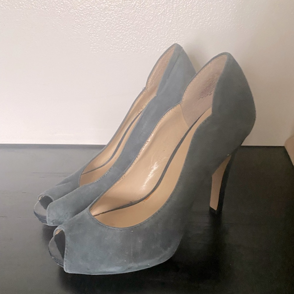 Nine West Dusk Blue Velvet Pumps